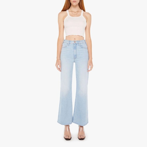 Mother The Huster Roller Flood Jeans Cherie Cherie Size 28‎ - Picture 2 of 16